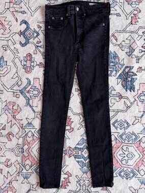 Rag & Bone Black High Rise Skinny Jeans - size 27